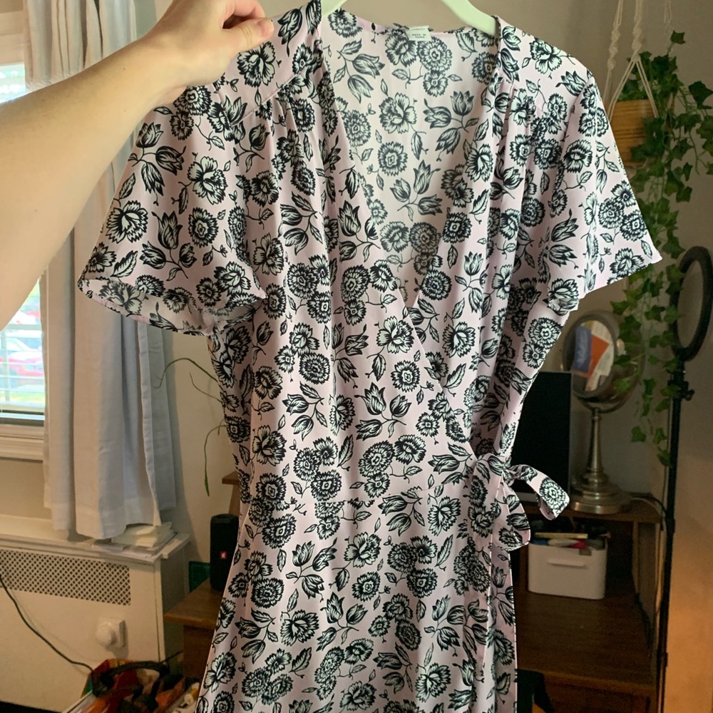 J.Crew floral wrap sun dress